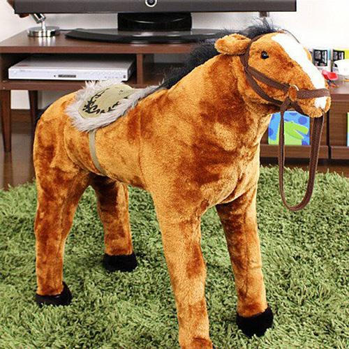 座れるぬいぐるみ ウマ 馬 椅子 いす チェア アニマルスツール