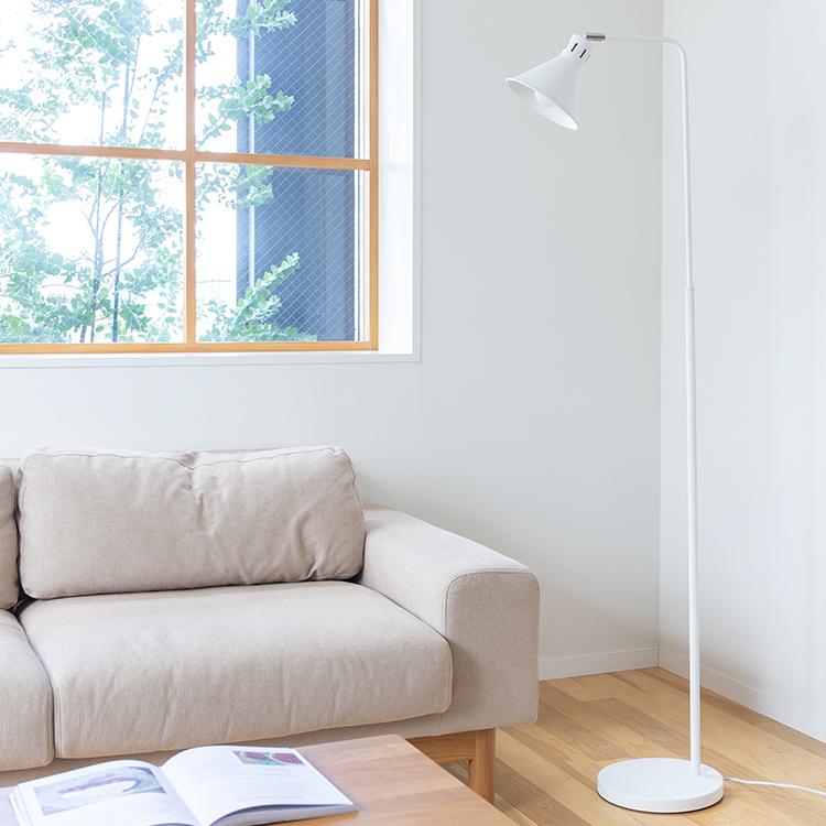 フロアライト 照明 1灯 LED電球付き スマホ操作 調光調色 照明器具