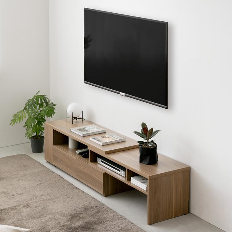 テレビ台 伸縮 伸長式テレビボード ローボード おしゃれ テレビ 北欧