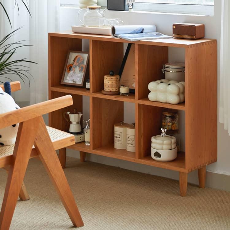 キャビネット 収納ラック 収納 チェリー材 ナチュラル 無垢材 北欧