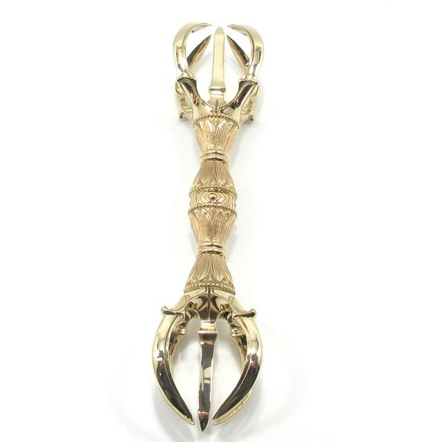 五鈷杵 金剛杵 バジュラ 密教法具 特大 仏具 約20cm 逸品 極上