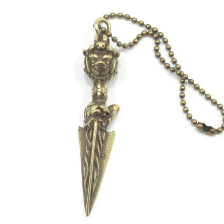 チベット密教 法具 プルパ 独鈷杵 ストラップ アクセサリー 金剛杵