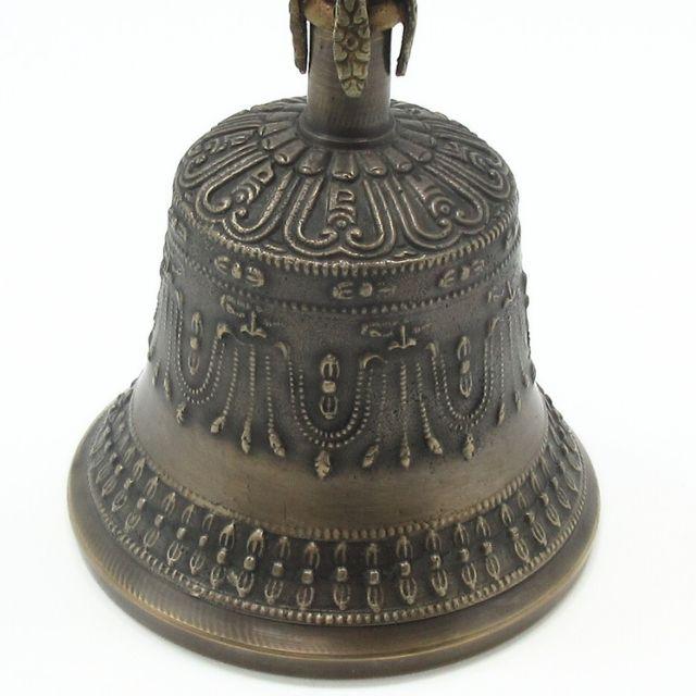 ガンター 金剛鈴 バジュラ 金剛杵 セット 華文様 高音質 高さ約