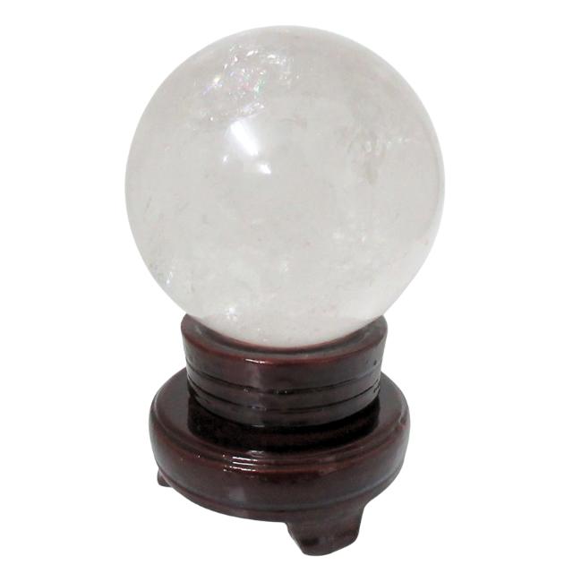 水晶玉 天然石 水晶丸玉 直径約10cm 重さ約1329g 台座付き