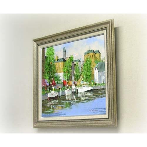 黒沢久 の「セーヌ」フランス 運河風景