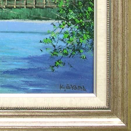 絵画 油絵 上高地 （大山功） 【海・山】【肉筆】【油絵】【日本の風景