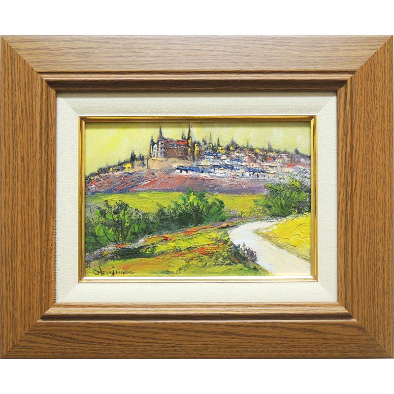 絵画 油絵 トレド （岡島哲夫） 【肉筆】【油絵】【外国の風景