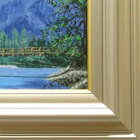 絵画 油絵 上高地 （大山功） 【海・山】【肉筆】【油絵】【日本の風景