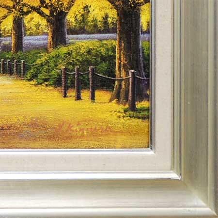 絵画 油絵 神宮外苑いちょう並木 F30号 （木村由記夫） 【肉筆】【油絵