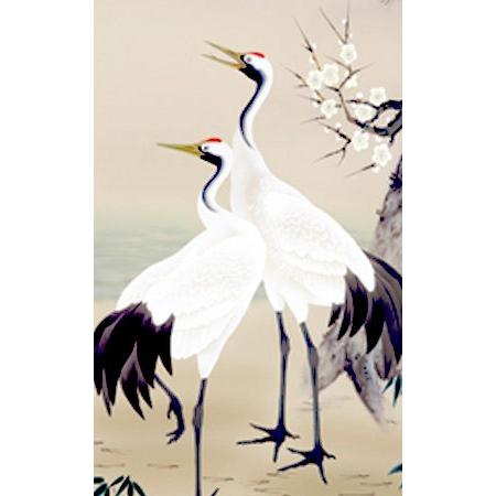 掛け軸 松竹梅鶴亀 (小野洋舟) 掛軸 : 掛け軸・絵画の専門店 掛軸堂