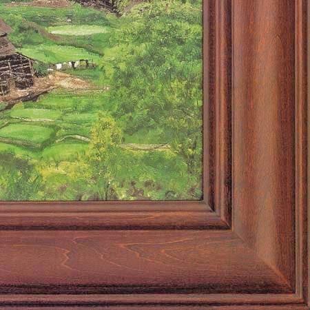 向井潤吉 絵画 聚落 【複製】【美術印刷】【巨匠】【変型特寸