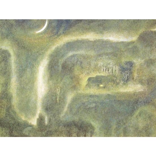 高山辰雄 絵画 一軒の家 【複製】【美術印刷】【巨匠】【変型特寸