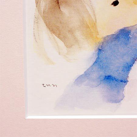 いわさきちひろ 絵画 ぶどうを持つ少女 アートポスター 送料無料