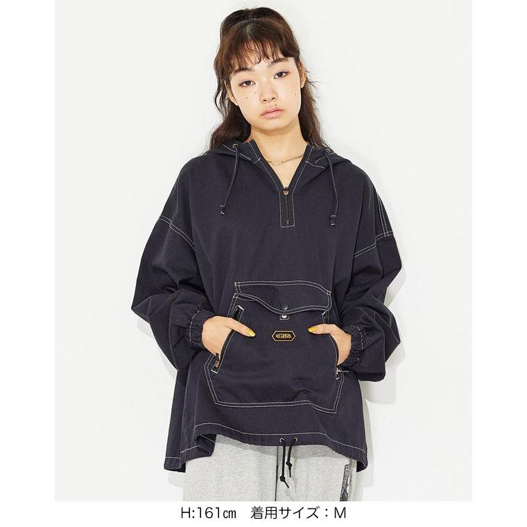 X-girl（エックスガール） アノラック パーカー KANGAROO POCKET