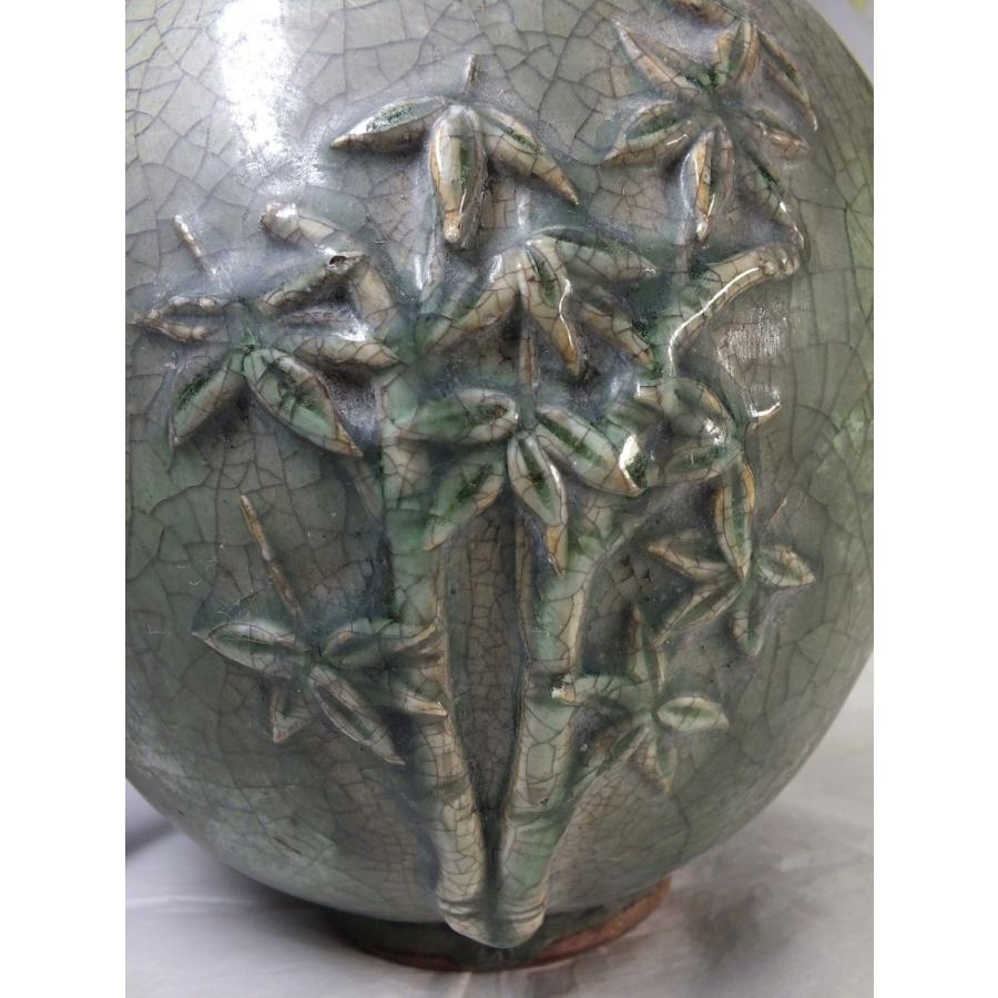 中国骨董品】均窯（きんよう）蓋付松竹壺360mm : 龍香堂ストア