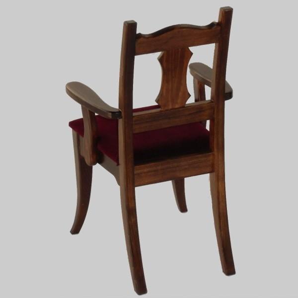 座面高18.5cm 大型ドール対応肘付きドールチェア : 家具のカミゼン