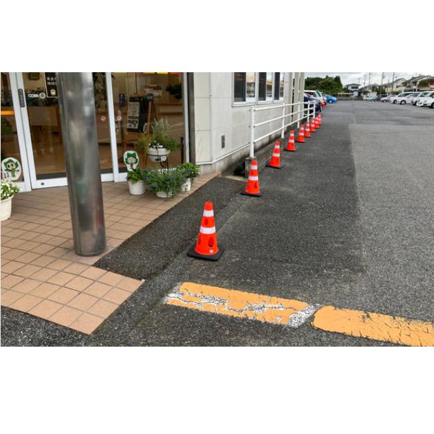 カーボーイ CHR-450RE【レッド】 穴あきコーン カラーコーン 【数量4個