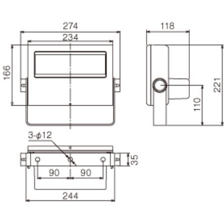 東芝ライテック 東芝ライテック LEDS-04909NW-LS9 LED投光器 重耐塩形