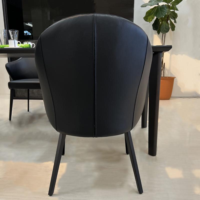 松田家具 2脚セット チェア 本革 ダイニングチェア LC-2 アームチェア