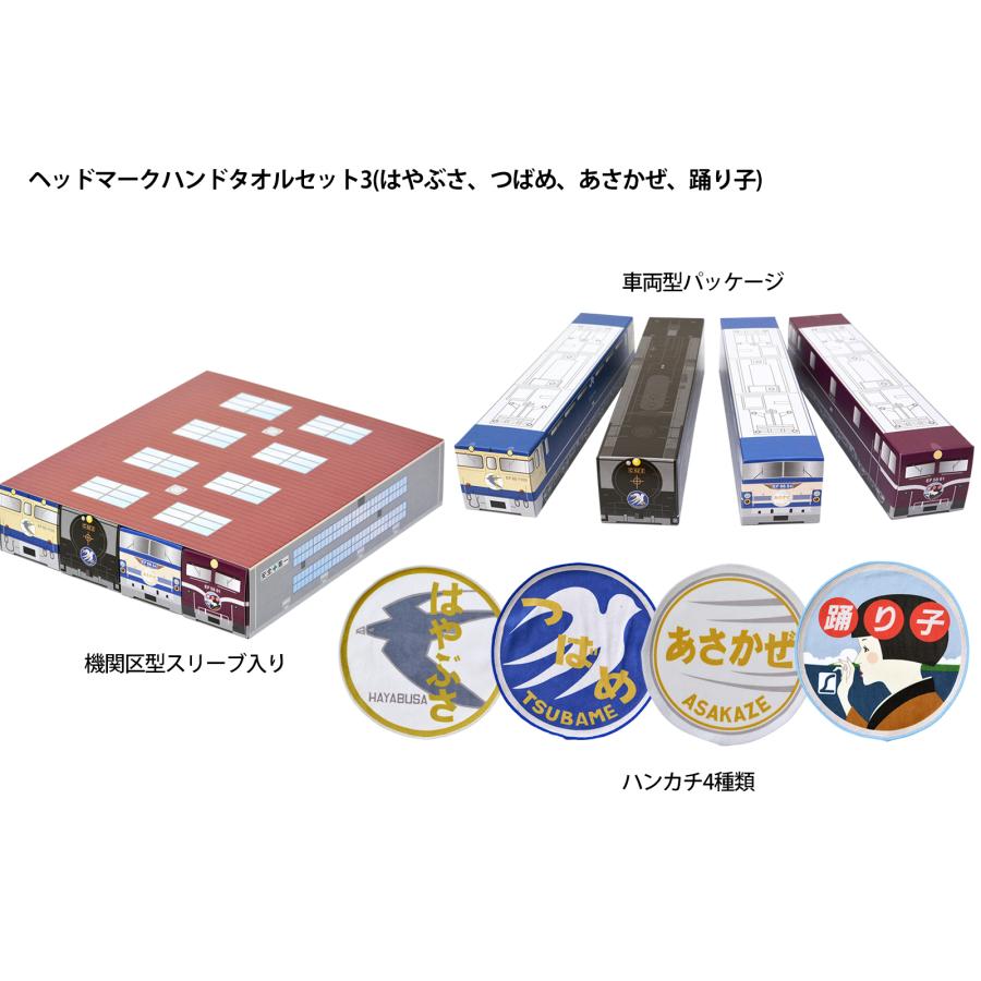 ヘッドマークハンドタオルセット 全12種 北斗星・あけぼの・カシオペア