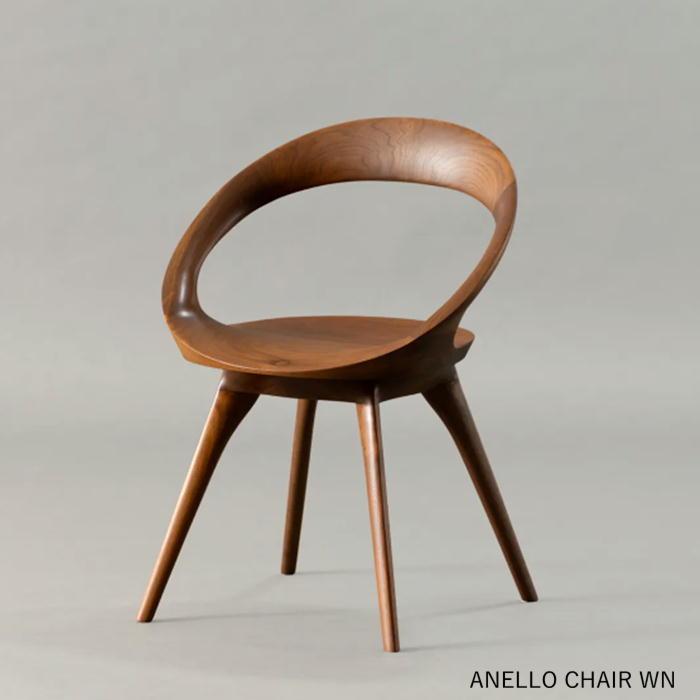 起立木工 アネロ ANELLO ダイニングチェア 回転式 日本製 レッドオーク