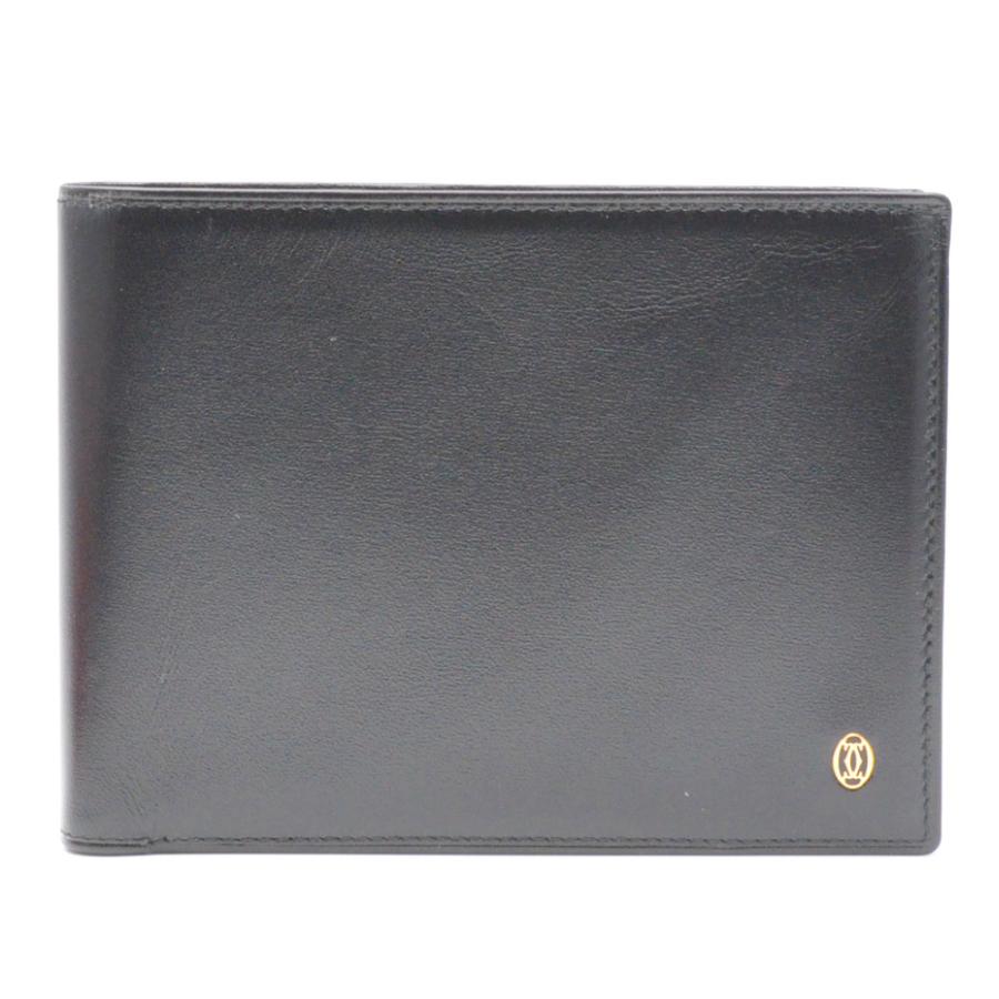 CARTIER カルティエ パシャ ドゥ カルティエ 2つ折り財布 ブラック 黒