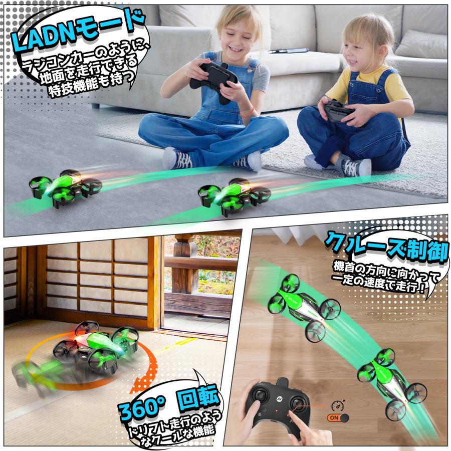 HOLY STONE ドローン 100g未満 陸空両用 FLIGHTモード LANDモード 申請