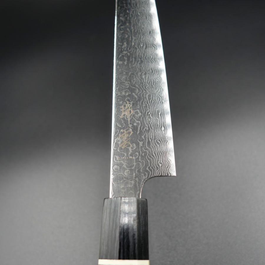 瑞雲 ペティナイフ 関兼次 150mm スーパーゴールド2 ダマスカス63層