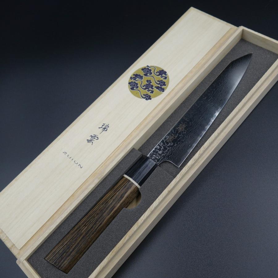 瑞雲 ペティナイフ 関兼次 150mm スーパーゴールド2 ダマスカス63層