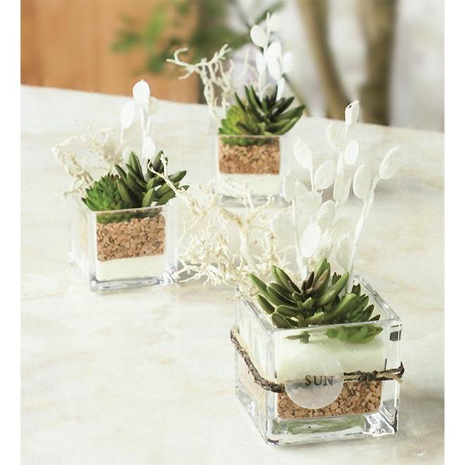 ガラス花瓶 おしゃれ 人気 おすすめ フラワーベース キューブ 四角