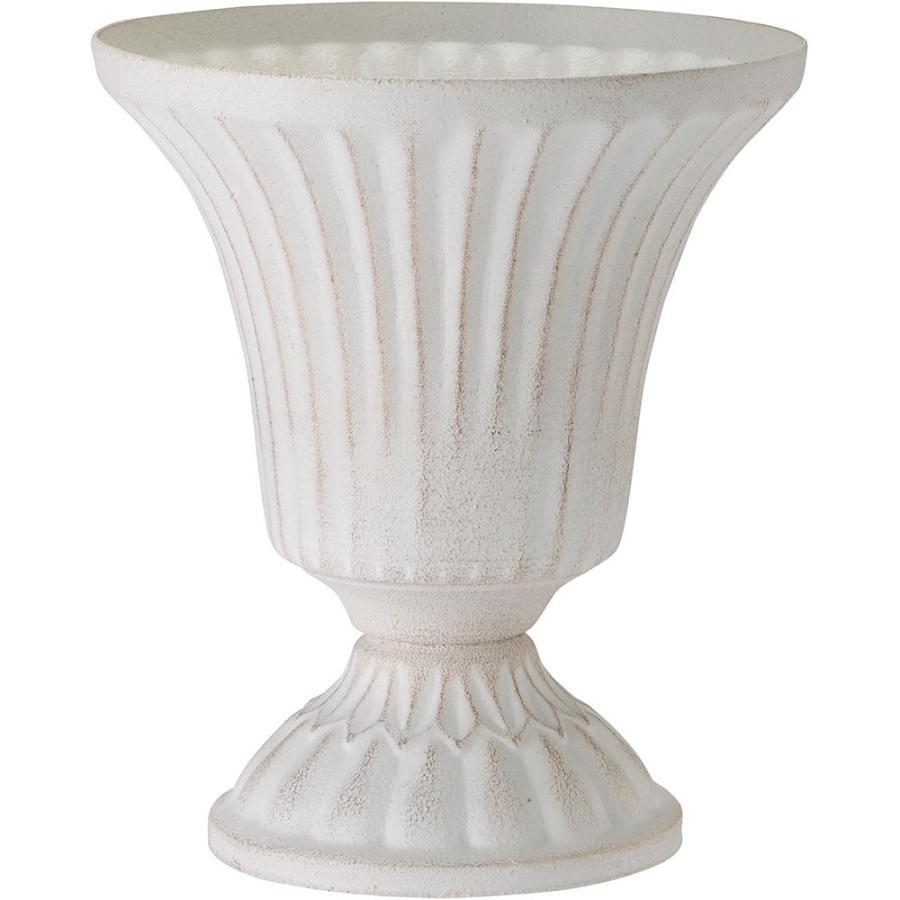 フラワーベース 花器 おしゃれ 人気 ホワイト 白 ブリキ 鉄製 花入れ