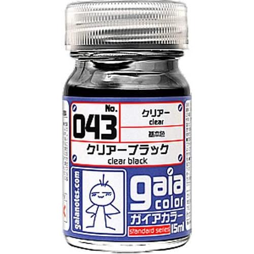 043 クリアーブラック 新品ガイアカラー ガイアノーツ プラモデル用