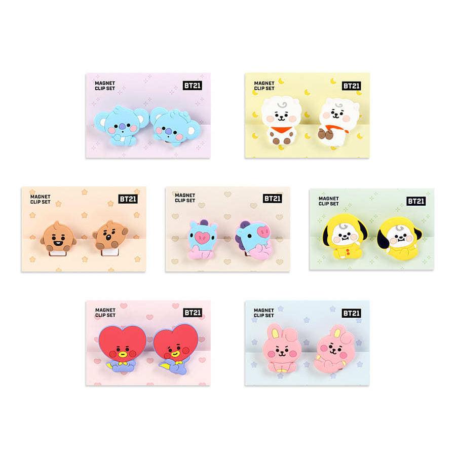 BT21 マグネットクリップ BTS 公式 グッズ 防弾少年団 バンタン 2個