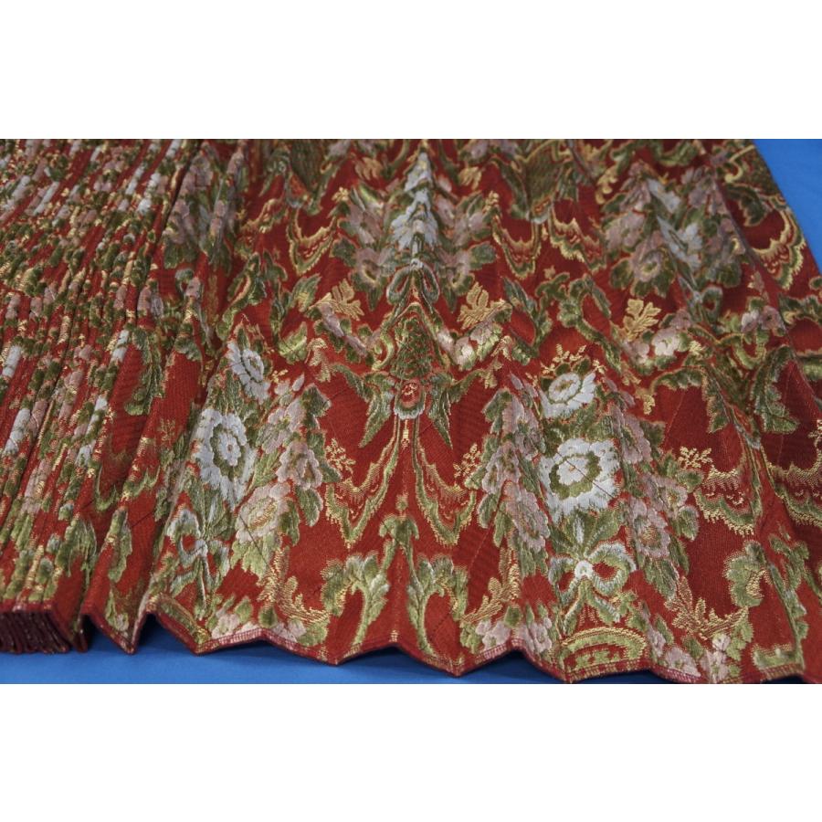 花かご 仮眠カーテンセット 横2400mm×縦800mm 両面仕様 ワイン