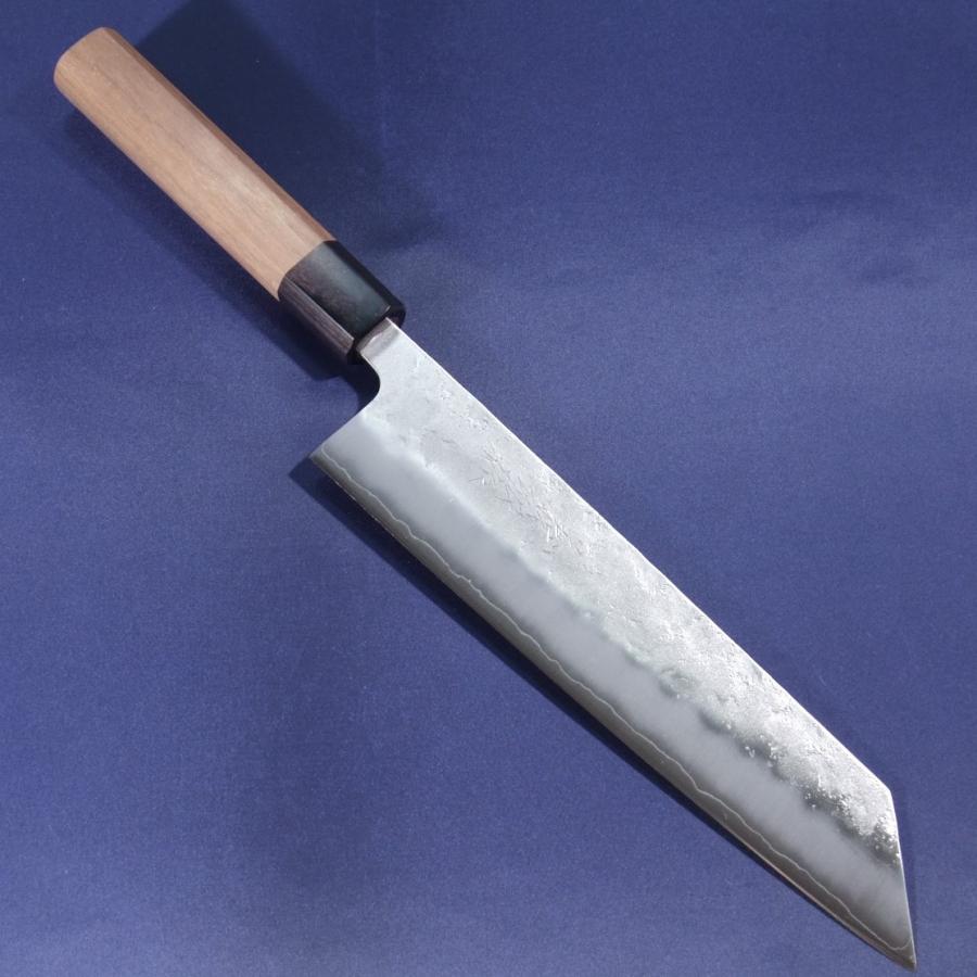 包丁 和牛刀 切付牛刀 210mm 7寸 義弘作 銀三鋼 銀紙三号 梨地仕上げ