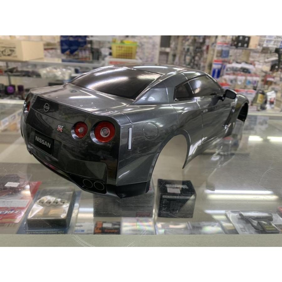 当店オリジナル塗装済みボディ タミヤ 1/10 NISSAN GT-R(R35) ガンメタ