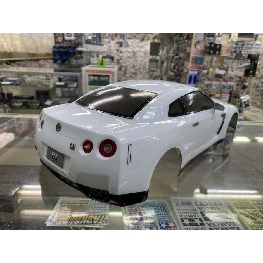 当店オリジナル塗装済みボディ タミヤ 1/10 NISSAN GT-R(R35) ホワイト