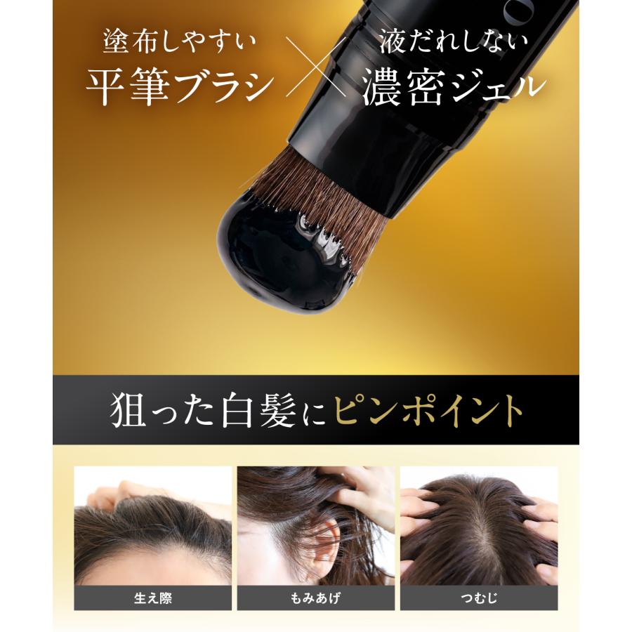 綺和美 白髪隠し 2本セット 生え際 部分染め スティック 部分 白髪染め