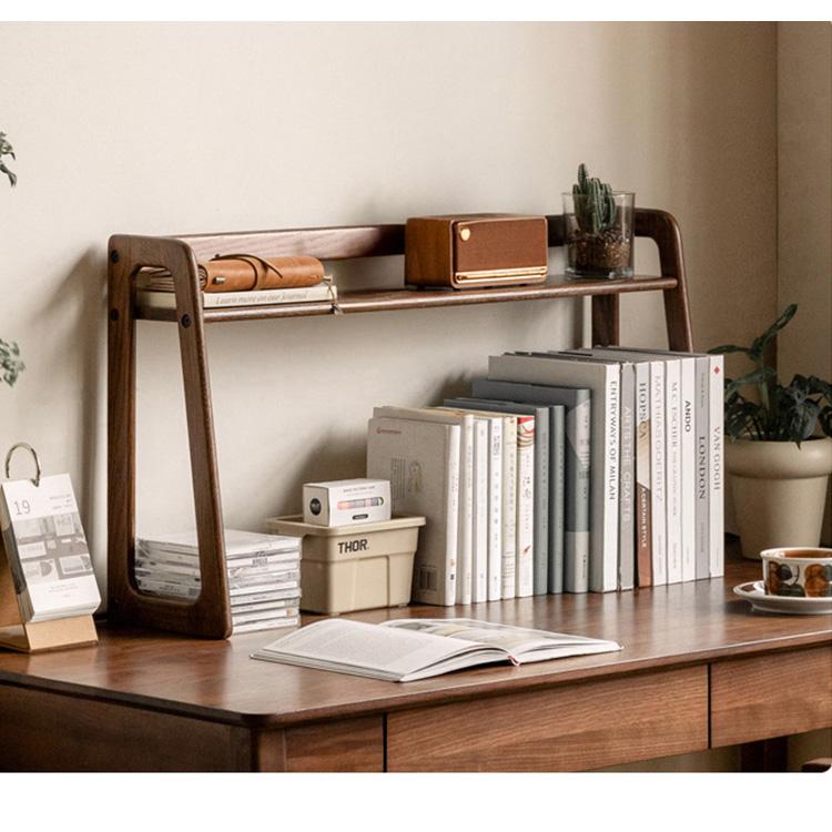 木製机上ラック ブックスタンド 天然木 ブックラック 机上 木製 卓上