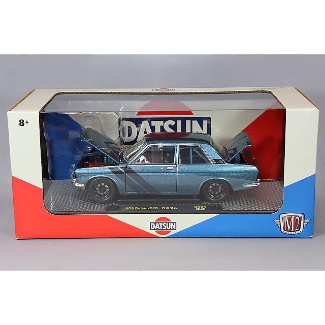 ミニカー/完成品 M2マシーン 1/24 1970 ダットサン 510 ブルー