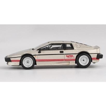 TSM ミニGT 1/64 ロータス エスプリ ターボ メタリックシルバー 左