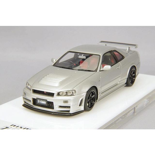 ミニカー/完成品 アイドロン 1/43 ニスモ R34 GT-R Z-tune シルバー 再