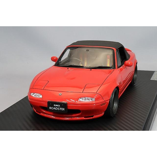 イグニッションモデル 1/18 ユーノス ロードスター (NA) レッド/RS