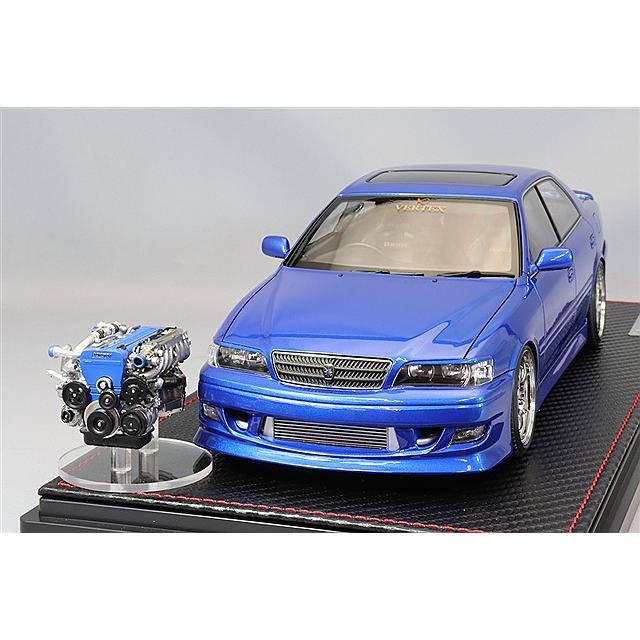 イグニッションモデル 1/18 VERTEX JZX100 チェイサー ブルー