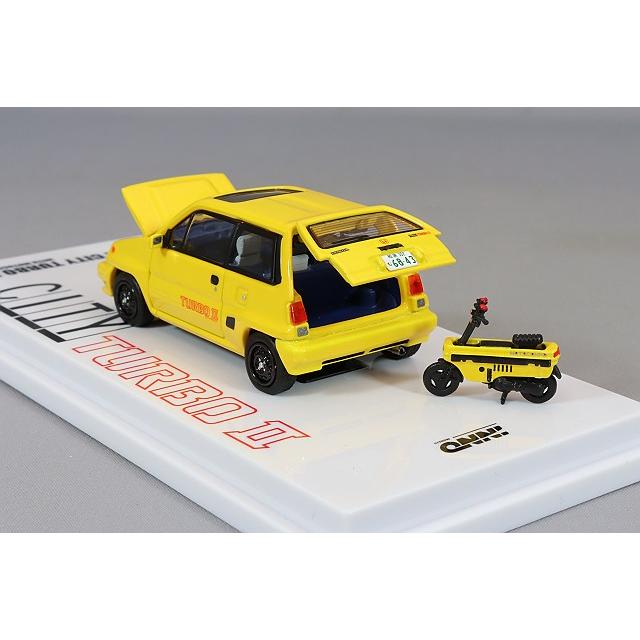 ミニカー/完成品 イノモデル 1/64 ホンダ シティ ターボII イエロー