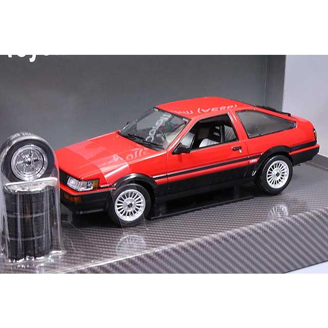 サンスター 1/24 トヨタ カローラ レビン AE86 1985 レッド/ブラック