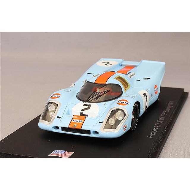 スパーク 1/43 ポルシェ 917K ガルフ 1971 セブリング12H 4位 #2 P