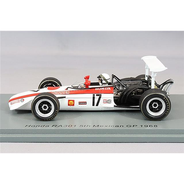 スパーク 1/43 ホンダ RA301 1968 F1 メキシコGP 5位 #17 J.ボニエ