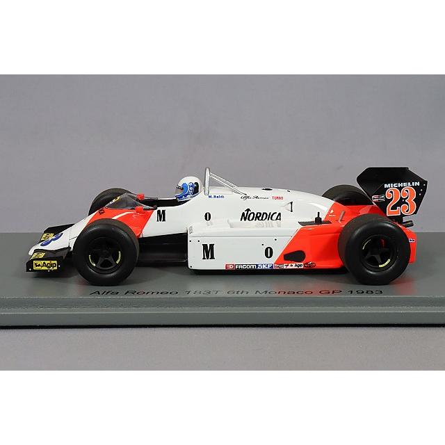 スパーク 1/43 アルファロメオ 183T 1983 F1 モナコGP #23 M.バルディ