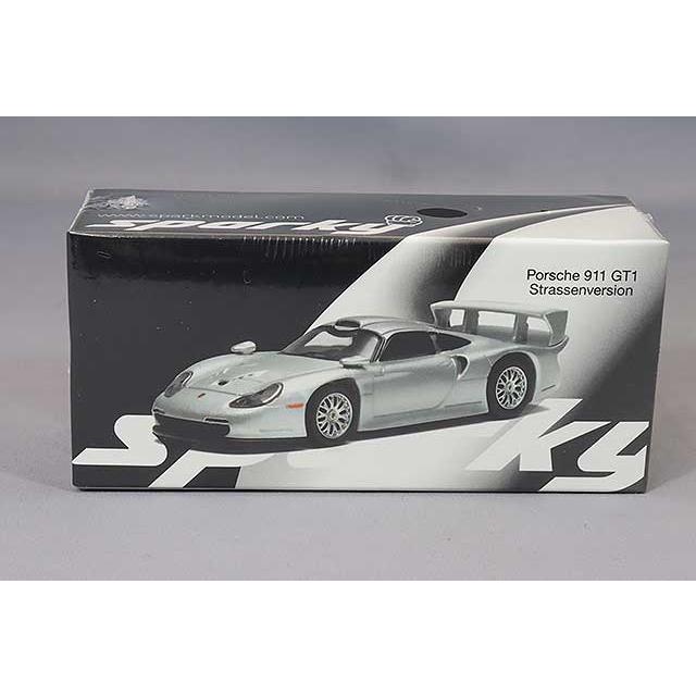 sparky x Tiny 1/64 ポルシェ 911 GT1 シュトラッセンVer. シルバー